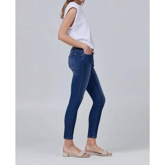 NEW LILA RYAN louise mid-rise skinny ankle jeans in harrison - Picture 3 of 3